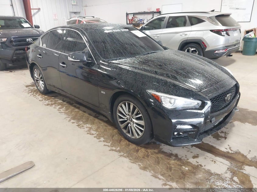 2019 Infiniti Q50 VIN JN1EV7AR4KM555478 IAAI salvage auction — REAR END, Salvage (Colorado), sold $2,650 on 2026-07-21 (photo 1)