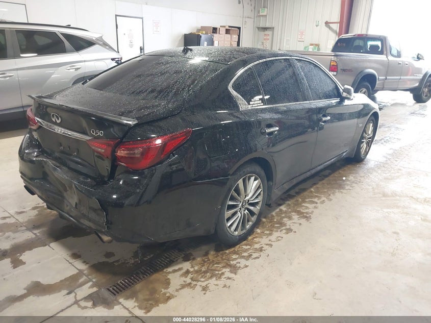 2019 Infiniti Q50 VIN JN1EV7AR4KM555478 IAAI salvage auction — REAR END, Salvage (Colorado), sold $2,650 on 2026-07-21 (photo 4)