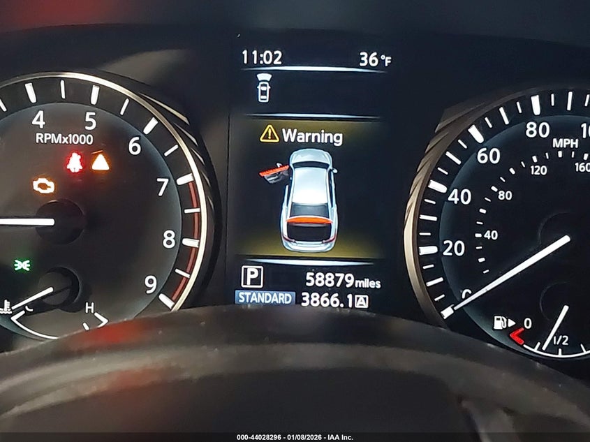 2019 Infiniti Q50 VIN JN1EV7AR4KM555478 IAAI salvage auction — REAR END, Salvage (Colorado), sold $2,650 on 2026-07-21 (photo 7)