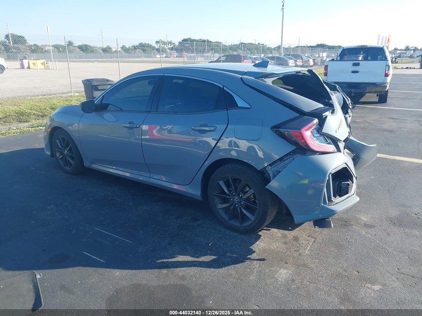 2021 Honda Civic VIN SHHFK7H68MU201026 IAAI salvage auction — REAR END, Salvage Title, sold $4,225 on 2026-07-16 (photo 3)