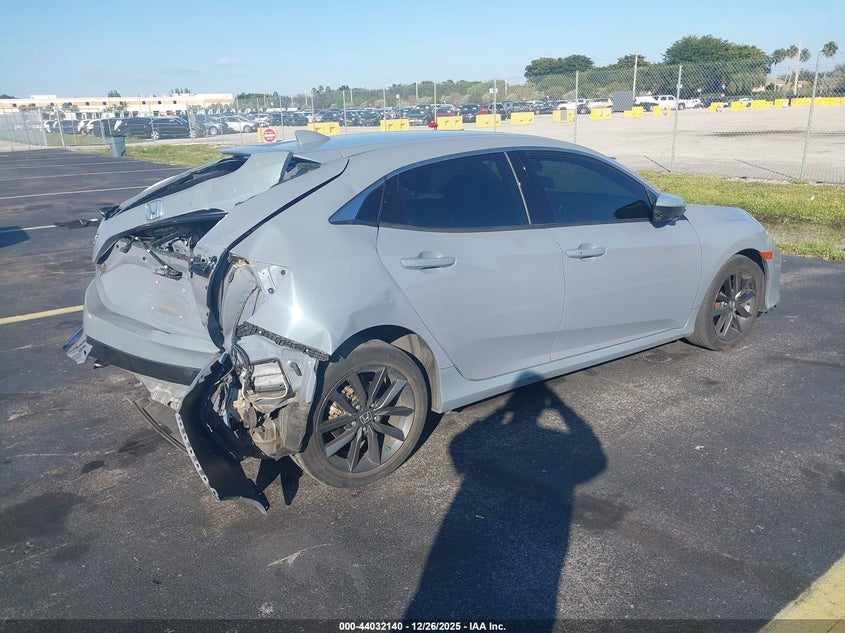 2021 Honda Civic VIN SHHFK7H68MU201026 IAAI salvage auction — REAR END, Salvage Title, sold $4,225 on 2026-07-16 (photo 4)