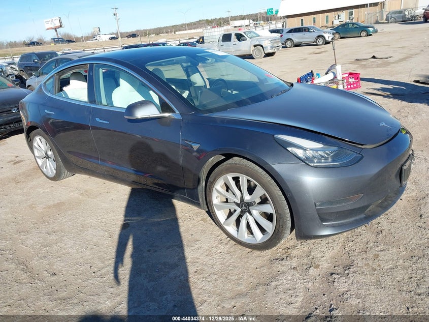 2019 Tesla Model 3 VIN 5YJ3E1EA8KF345450 IAAI salvage auction — LEFT SIDE, Clear (Oklahoma), sold $6,300 on 2026-07-15 (photo 1)