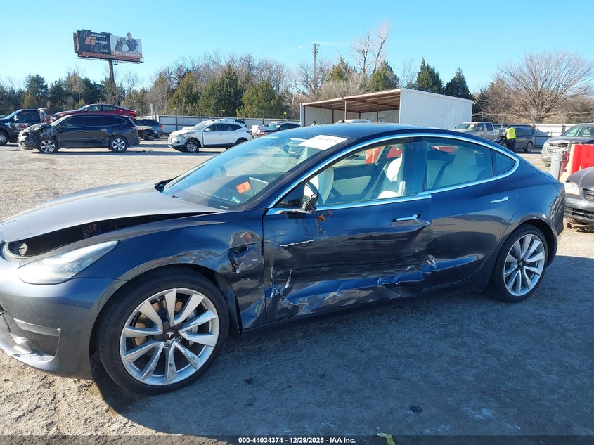 2019 Tesla Model 3 VIN 5YJ3E1EA8KF345450 IAAI salvage auction — LEFT SIDE, Clear (Oklahoma), sold $6,300 on 2026-07-15 (photo 6)