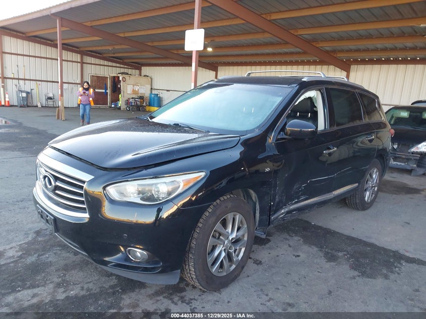 2014 Infiniti Qx60 VIN 5N1AL0MN5EC535182 IAAI salvage auction — SIDE, Salvage (California), sold $325 on 2026-08-19 (photo 6)