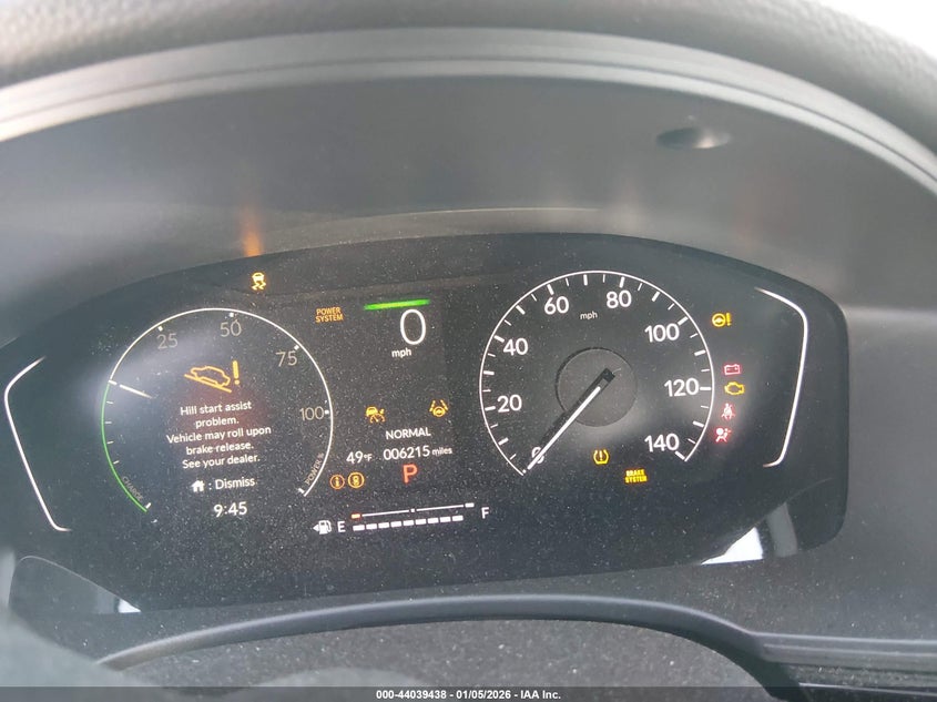 2025 Honda Civic hybrid VIN 2HGFE4F85SH347467 IAAI salvage auction — SIDE, Clear (Oklahoma), sold $11,500 on 2026-07-15 (photo 7)