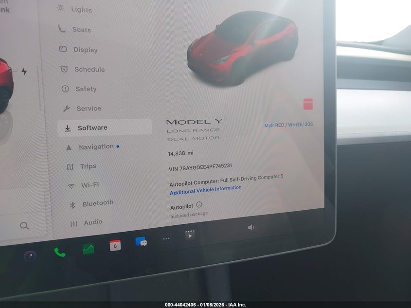 2023 Tesla Model y VIN 7SAYGDEE4PF745231 IAAI salvage auction — REAR END, Other, sold $14,150 on 2026-07-16 (photo 7)