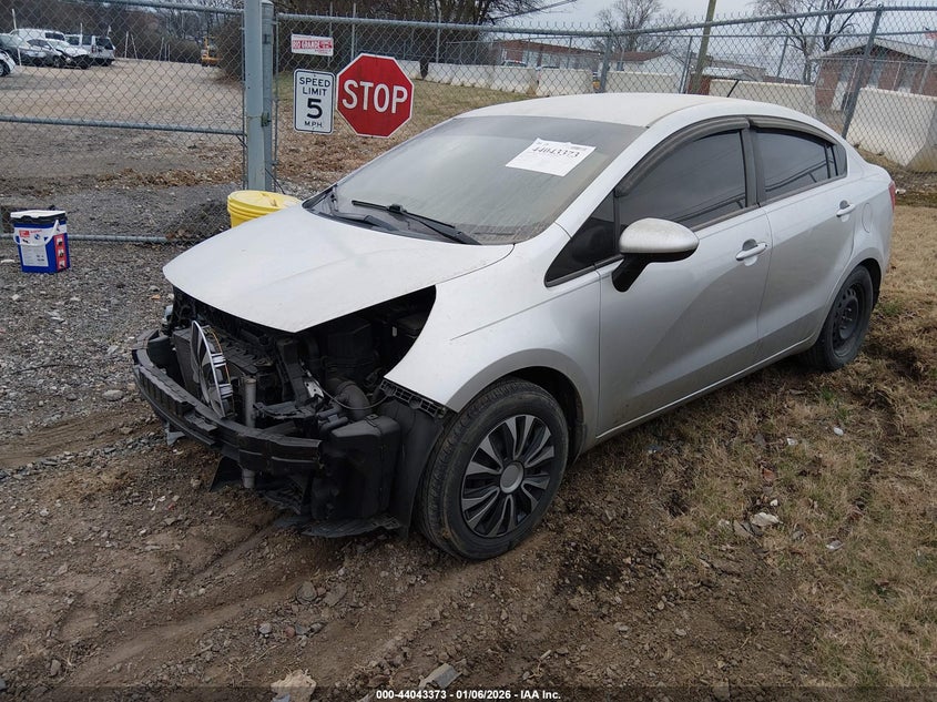 2012 Kia Rio VIN KNADM4A32C6052248 IAAI salvage auction — FRONT END, Salvage Title, sold $350 on 2026-07-16 (photo 2)