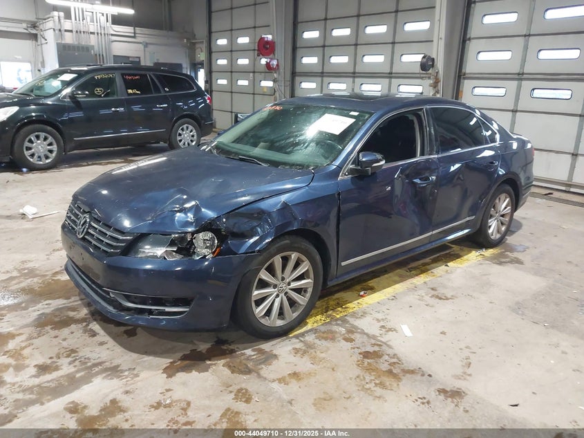 2013 Volkswagen Passat VIN 1VWCP7A36DC032964 IAAI salvage auction — SIDE, Salvage (Indiana), sold $650 on 2026-07-10 (photo 2)