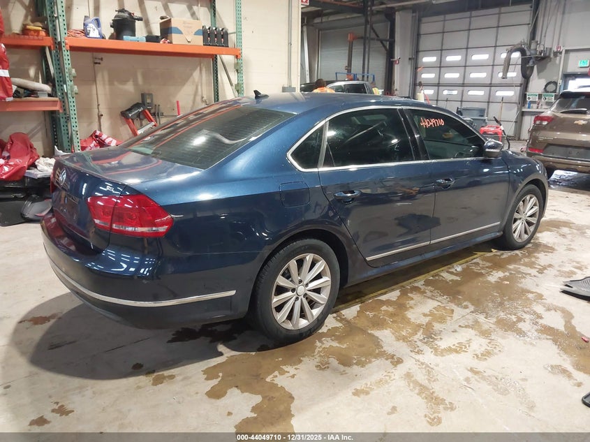2013 Volkswagen Passat VIN 1VWCP7A36DC032964 IAAI salvage auction — SIDE, Salvage (Indiana), sold $650 on 2026-07-10 (photo 4)