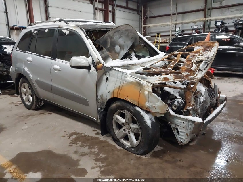 2004 Toyota Rav 4 VIN JTEHD20V746018833 IAAI salvage auction — BURN, Scrap (Michigan), sold $25 on 2026-07-27 (photo 1)