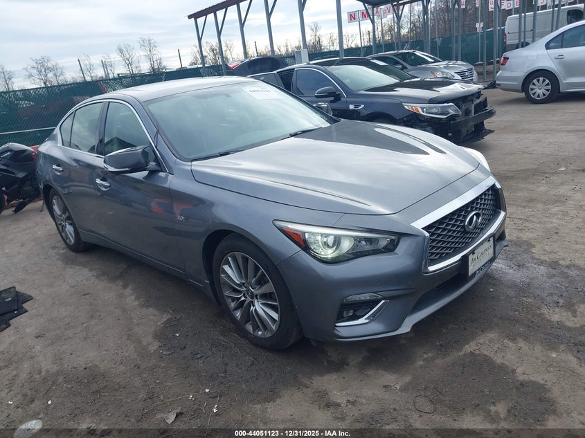 2018 Infiniti Q50 VIN JN1EV7AR9JM441409 IAAI salvage auction — UNKNOWN, Other, sold $3,450 on 2026-07-16 (photo 1)