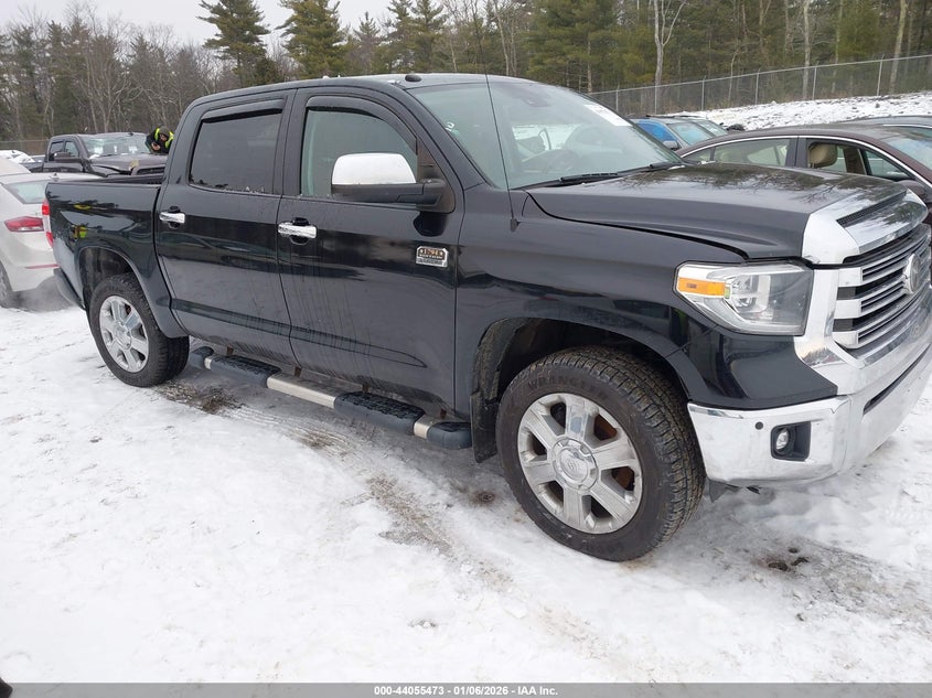 2018 Toyota Tundra VIN 5TFAY5F17JX715215 IAAI salvage auction — LEFT SIDE, Salvage (New Hampshire), sold $13,100 on 2026-07-17 (photo 1)