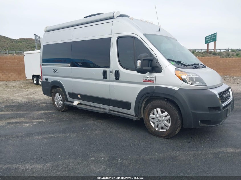 2023 Ram Promaster city VIN 3C6LRVBG7ME582578 IAAI salvage auction — Rear End, Salvage (California), sold $32,250 on 2026-02-25 (photo 1)