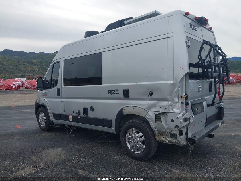2023 Ram Promaster city VIN 3C6LRVBG7ME582578 IAAI salvage auction — Rear End, Salvage (California), sold $32,250 on 2026-02-25 (photo 3)