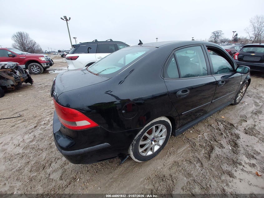 2003 Saab 9-3 VIN YS3FB49S331042797 IAAI salvage auction — LEFT REAR, Clear (Illinois), sold $450 on 2026-07-28 (photo 4)