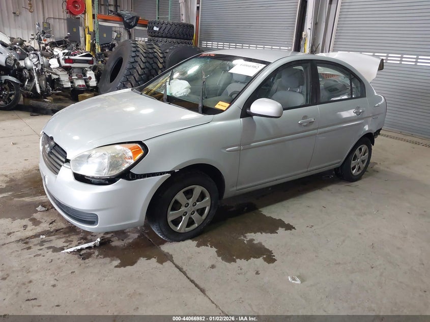 2010 Hyundai Accent VIN KMHCN4AC4AU471718 IAAI salvage auction — FRONT & REAR, Clear (Indiana), sold $250 on 2026-07-10 (photo 2)