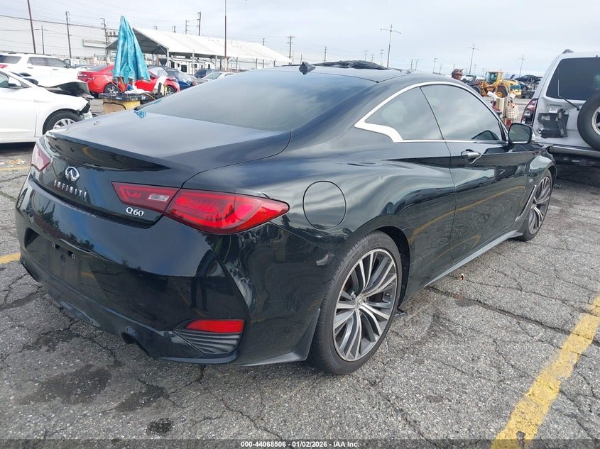 2017 Infiniti Q60 VIN JN1EV7EK8HM362126 IAAI salvage auction — LEFT & RIGHT, Clear (California), sold $2,050 on 2026-07-29 (photo 4)