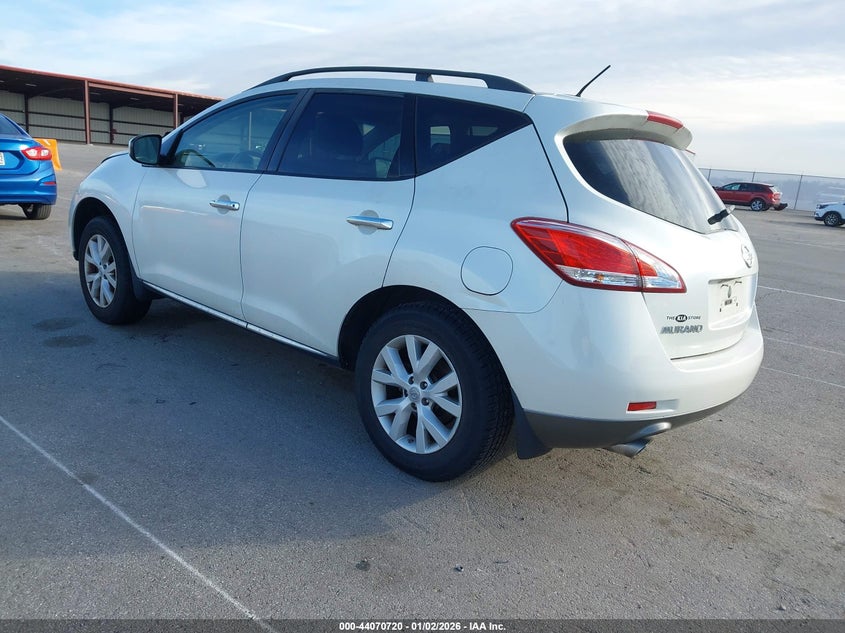 2012 Nissan Murano VIN JN8AZ1MW3CW206708 IAAI salvage auction — RIGHT SIDE, Salvage (Indiana), sold $1,100 on 2026-07-17 (photo 3)