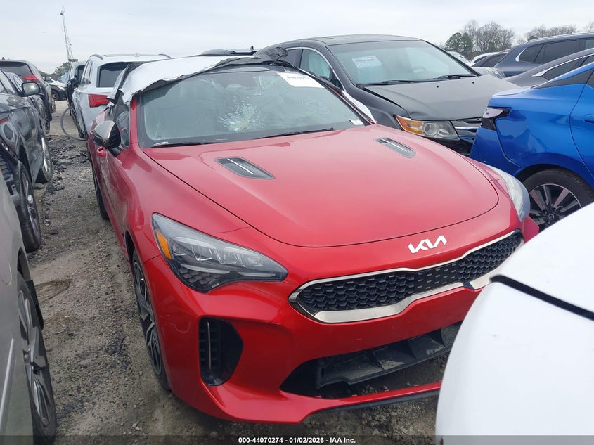 2022 Kia Stinger VIN KNAE35LD3N6110664 IAAI salvage auction — INTERIOR BURN, Other, sold $3,325 on 2026-07-15 (photo 1)