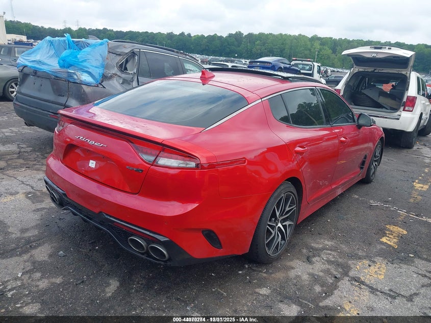 2022 Kia Stinger VIN KNAE35LD3N6110664 IAAI salvage auction — INTERIOR BURN, Other, sold $3,325 on 2026-07-15 (photo 4)