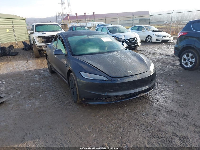 2024 Tesla Model 3 VIN 5YJ3E1EA8RF771584 IAAI salvage auction — FRONT END, Salvage (Pennsylvania), sold $11,300 on 2026-07-10 (photo 1)