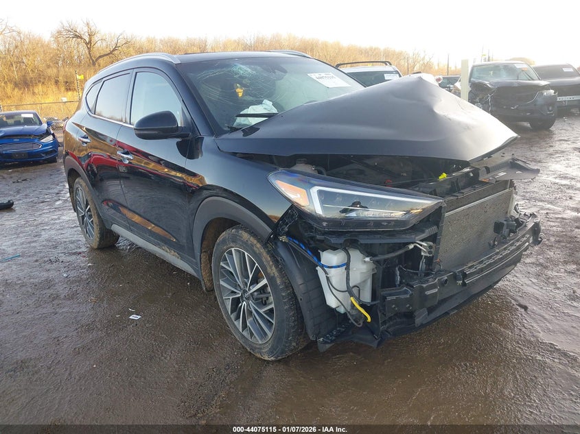 2021 Hyundai Tucson VIN KM8J33AL8MU361265 IAAI salvage auction — FRONT END, Salvage (Illinois), sold $3,100 on 2026-07-15 (photo 1)