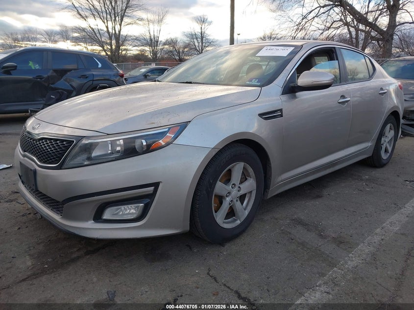 2014 Kia Optima VIN KNAGM4A72E5499851 IAAI salvage auction — WATER/FLOOD, Other, sold $425 on 2026-07-07 (photo 2)