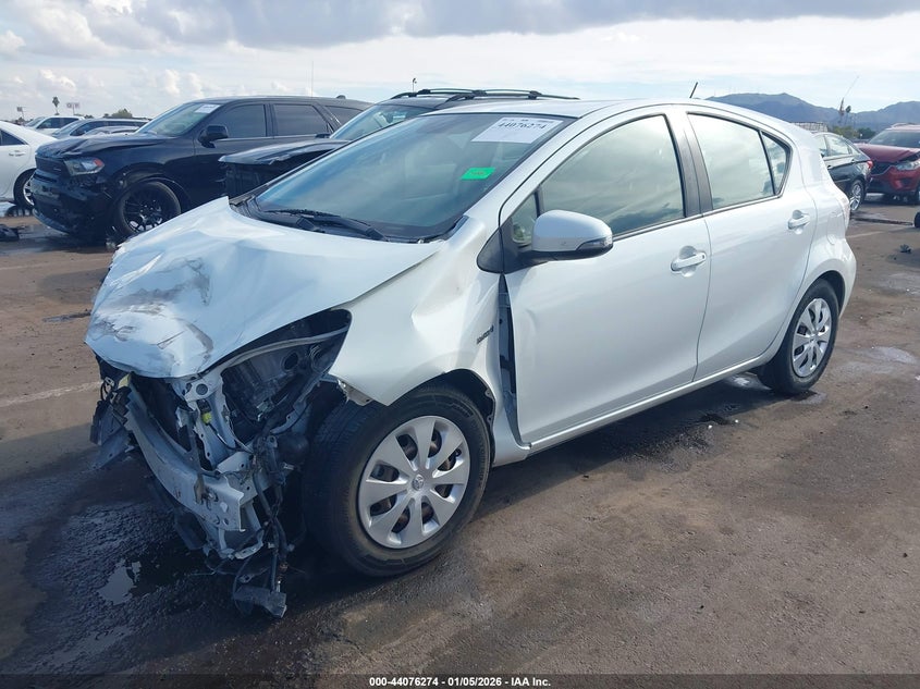 2013 Toyota Prius c VIN JTDKDTB3XD1553339 IAAI salvage auction — RIGHT FRONT, Other, sold $600 on 2026-07-14 (photo 2)