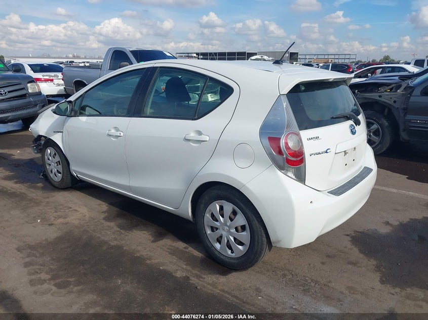 2013 Toyota Prius c VIN JTDKDTB3XD1553339 IAAI salvage auction — RIGHT FRONT, Other, sold $600 on 2026-07-14 (photo 3)