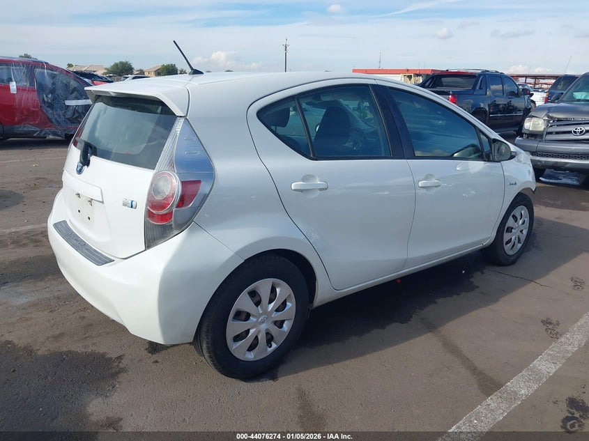 2013 Toyota Prius c VIN JTDKDTB3XD1553339 IAAI salvage auction — RIGHT FRONT, Other, sold $600 on 2026-07-14 (photo 4)