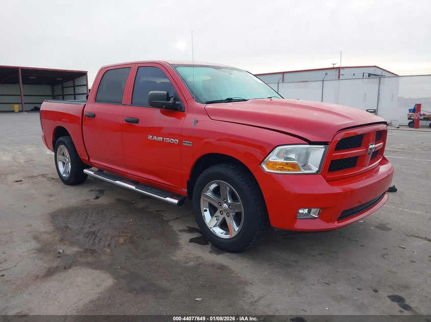 2012 Ram 1500 VIN 1C6RD7KT1CS263402 IAAI salvage auction — SIDE, Salvage Title, sold $4,350 on 2026-08-12 (photo 1)