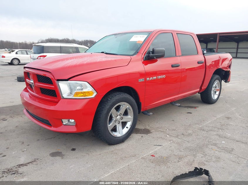 2012 Ram 1500 VIN 1C6RD7KT1CS263402 IAAI salvage auction — SIDE, Salvage Title, sold $4,350 on 2026-08-12 (photo 2)