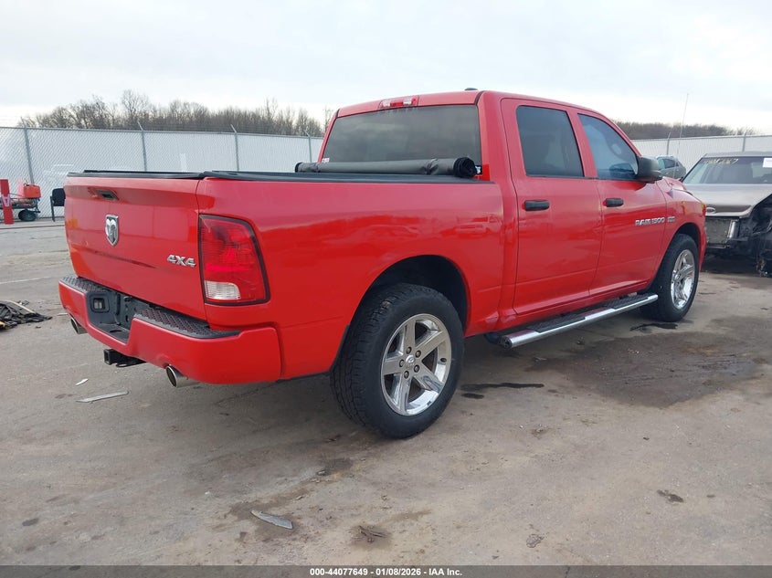 2012 Ram 1500 VIN 1C6RD7KT1CS263402 IAAI salvage auction — SIDE, Salvage Title, sold $4,350 on 2026-08-12 (photo 4)