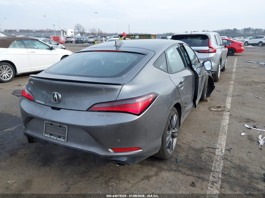 2025 Acura Integra VIN 19UDE4H61SA000722 IAAI salvage auction — RIGHT SIDE, Salvage (New Jersey), sold $7,750 on 2026-07-13 (photo 4)