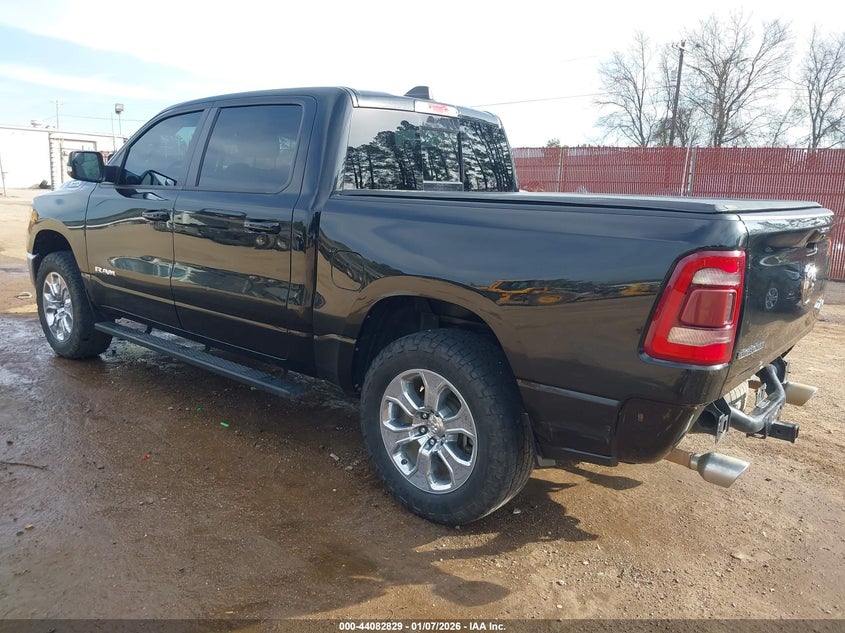 2021 Ram 1500 VIN 1C6SRFFT9MN686526 IAAI salvage auction — REAR END, Salvage Title, sold $9,900 on 2026-10-10 (photo 3)