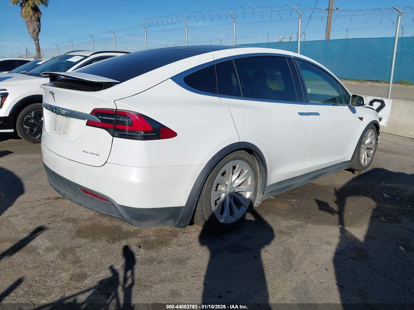 2021 Tesla Model x VIN 5YJXCDE27MF323668 IAAI salvage auction — FRONT END, Salvage Title, sold $18,450 on 2026-07-08 (photo 4)