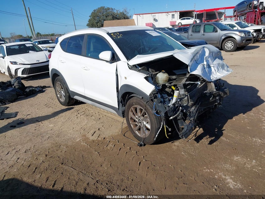 2018 Hyundai Tucson VIN KM8J3CA43JU766020 IAAI salvage auction — FRONT END, Rebuildable (Florida), sold $25 on 2026-07-21 (photo 1)