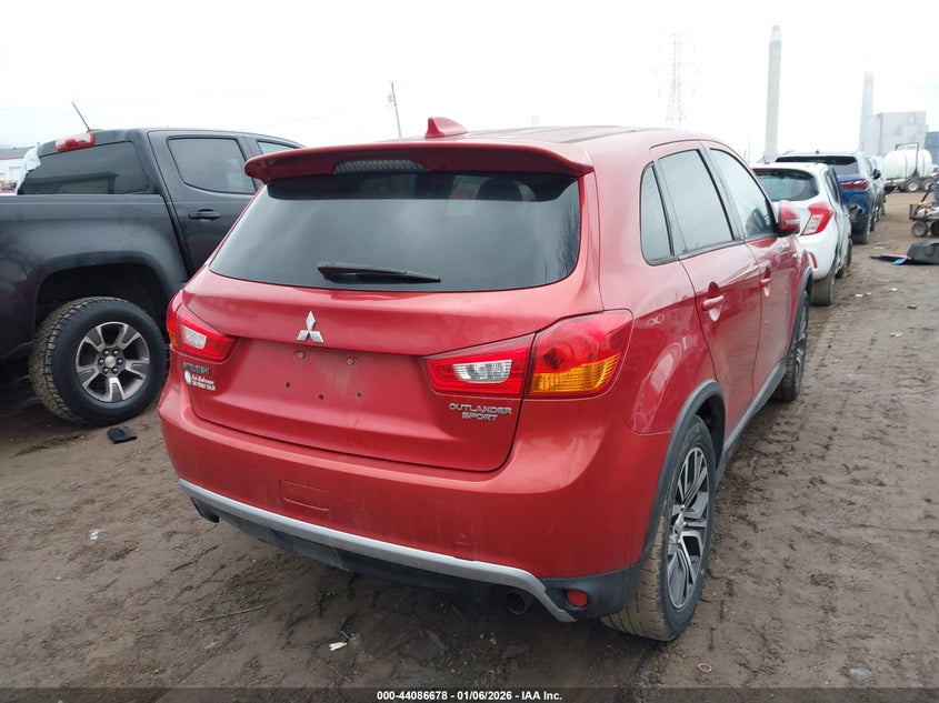 2017 Mitsubishi Outlander VIN JA4AP3AU1HZ020973 IAAI salvage auction — LEFT REAR, Salvage (Indiana), sold $1,400 on 2026-07-22 (photo 4)