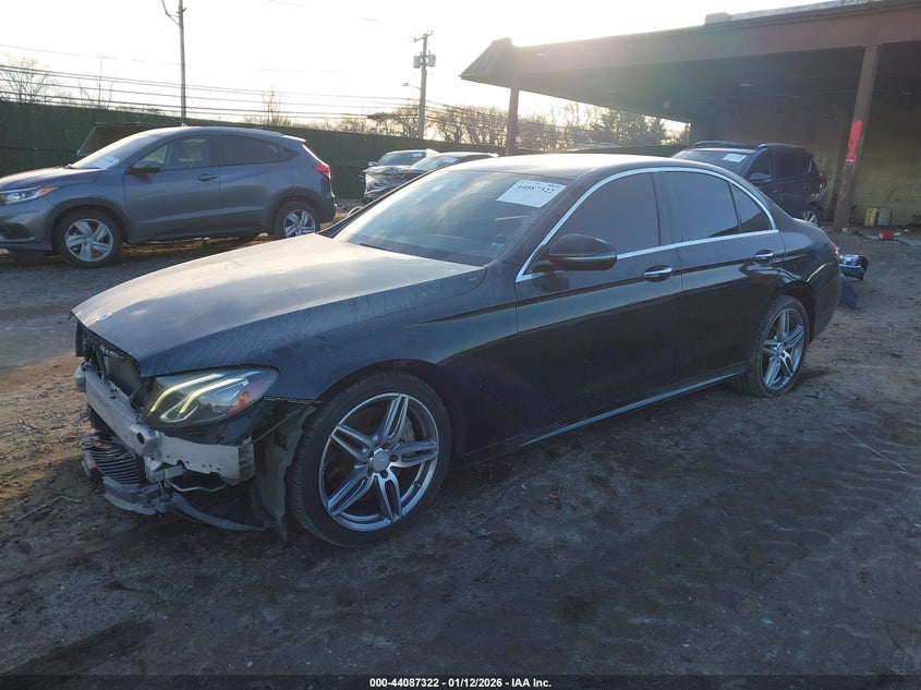 2017 Mercedes-benz E-class VIN WDDZF4KB6HA059609 IAAI salvage auction — FRONT END, Mv-907A (New York), sold $5,500 on 2026-08-18 (photo 2)