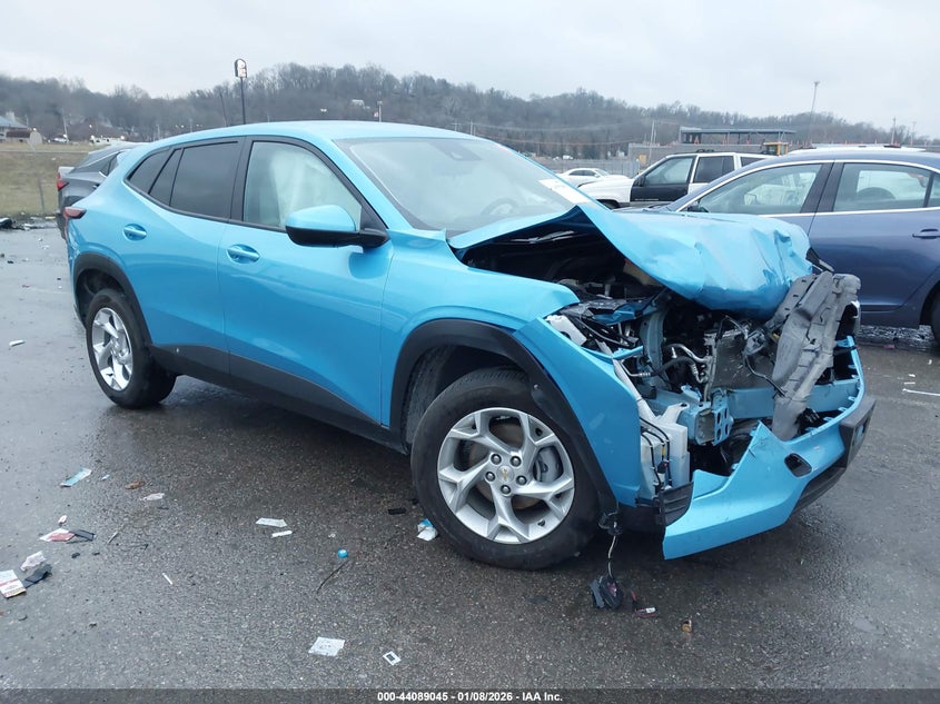 2025 Chevrolet Trax VIN KL77LFEP3SC177641 IAAI salvage auction — FRONT END, Salvage (Illinois), sold $2,500 on 2026-07-21 (photo 1)