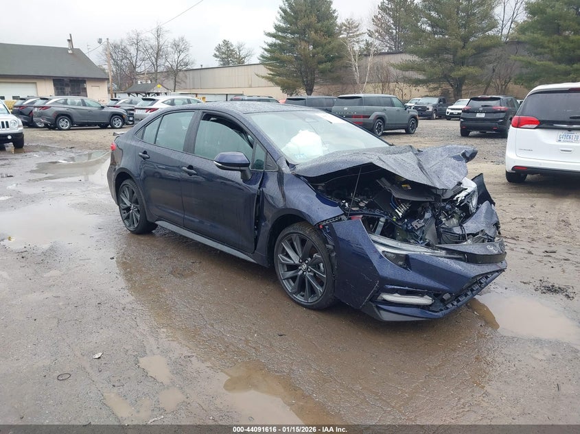 2025 Toyota Corolla VIN 5YFS4MCE2SP225623 IAAI salvage auction — FRONT END, Salvage Title, sold $3,550 on 2026-07-22 (photo 1)
