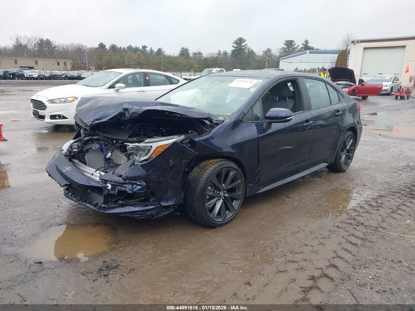 2025 Toyota Corolla VIN 5YFS4MCE2SP225623 IAAI salvage auction — FRONT END, Salvage Title, sold $3,550 on 2026-07-22 (photo 2)