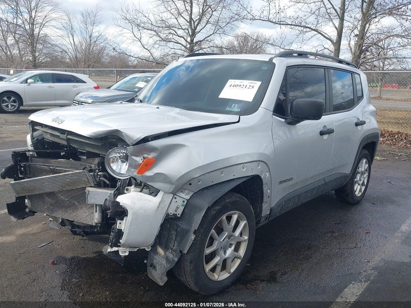 2019 Jeep Renegade VIN ZACNJBAB1KPK82075 IAAI salvage auction — FRONT END, Salvage (New Jersey), sold $600 on 2026-08-07 (photo 2)