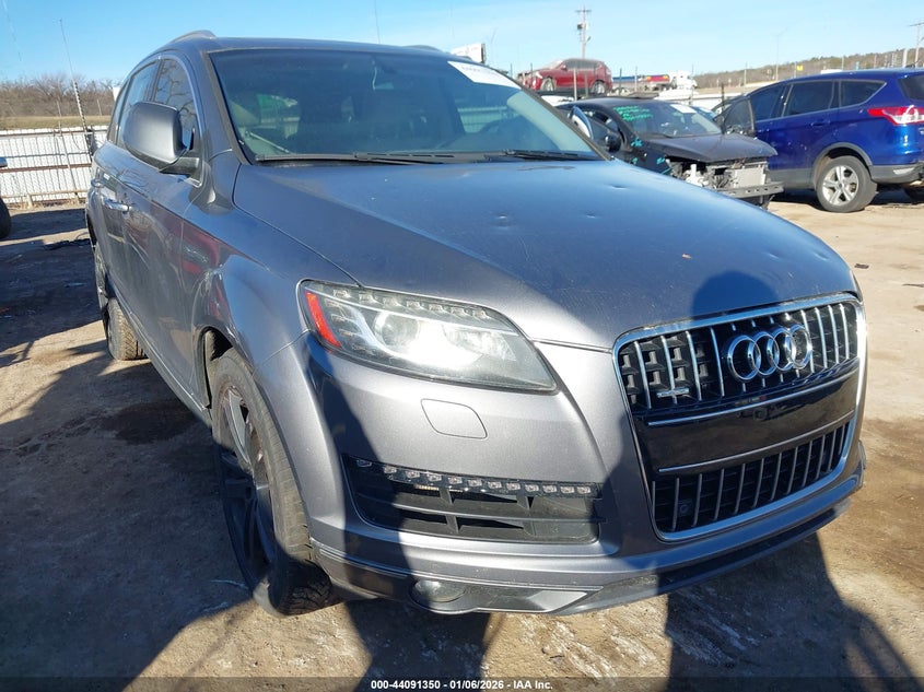 2015 Audi Q7 VIN WA1LGAFE0FD020407 IAAI salvage auction — LEFT SIDE, Clear (Oklahoma), sold $775 on 2026-07-22 (photo 1)