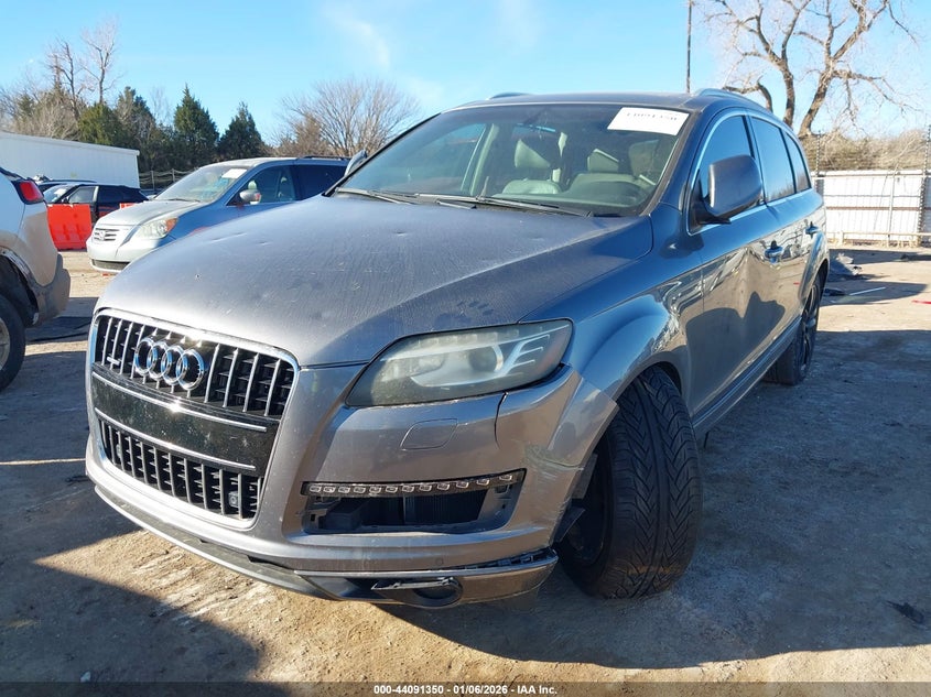 2015 Audi Q7 VIN WA1LGAFE0FD020407 IAAI salvage auction — LEFT SIDE, Clear (Oklahoma), sold $775 on 2026-07-22 (photo 2)