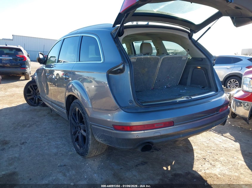 2015 Audi Q7 VIN WA1LGAFE0FD020407 IAAI salvage auction — LEFT SIDE, Clear (Oklahoma), sold $775 on 2026-07-22 (photo 3)