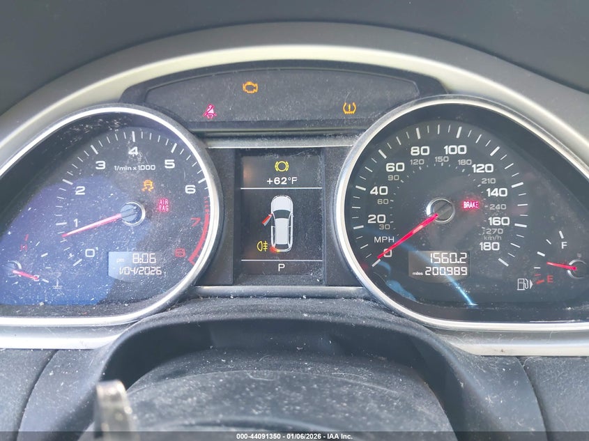 2015 Audi Q7 VIN WA1LGAFE0FD020407 IAAI salvage auction — LEFT SIDE, Clear (Oklahoma), sold $775 on 2026-07-22 (photo 7)