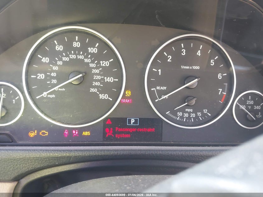 2014 BMW 3er VIN WBA3C1C5XEK106465 IAAI salvage auction — REAR END, Salvage (Mississippi), sold $1,200 on 2026-08-07 (photo 7)