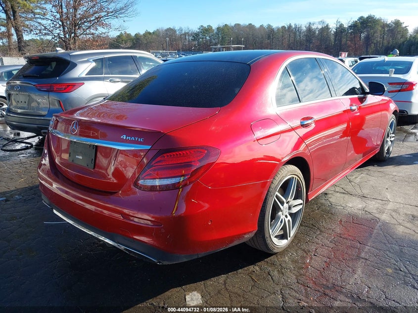 2018 Mercedes-benz E-klasse VIN WDDZF4KB8JA344835 IAAI salvage auction — FRONT END, Salvage Title, sold $7,950 on 2026-07-14 (photo 4)