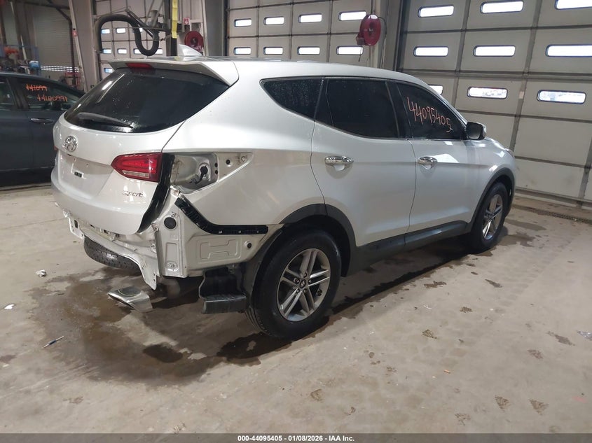 2017 Hyundai Santa fe VIN 5XYZT3LB4HG456182 IAAI salvage auction — REAR END, Salvage (Pennsylvania), sold $1,900 on 2026-07-31 (photo 4)